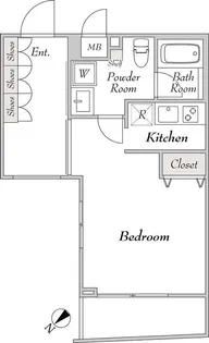 ミリアレジデンス桜新町【2階】の間取り
