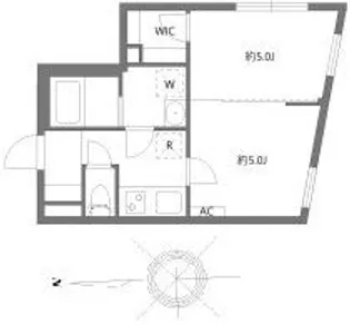 グランピア四谷【2階】の間取り