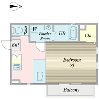 HT Apartment【1階】の間取り
