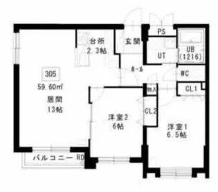 北海道札幌市中央区北六条西18【マンション】の間取り