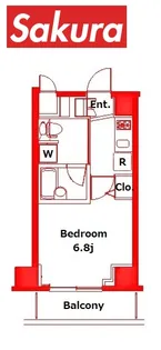 ジーコンフォートウエスト新横浜【6階】の間取り