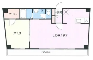 ヒストリアレジデンス海舟【6階】の間取り