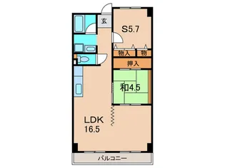 グランド-ル南野【3階】の間取り