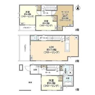 埼玉県さいたま市大宮区大成町3【一戸建】の間取り