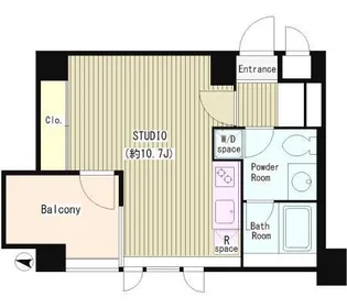 ビクトリア プレイス【4階】の間取り