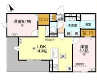 D-residence桜井/1F【1階】の間取り