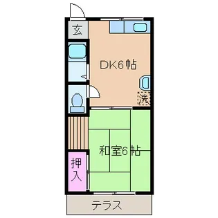 テラスきづき【1階】の間取り
