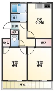 サンハイム新富【2階】の間取り