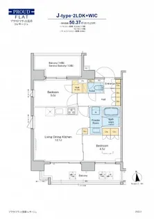 プラウドフラット浅草トレサージュ【14階】の間取り