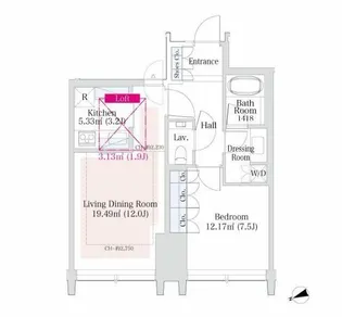 ラ・トゥール新宿グランド【20階】の間取り