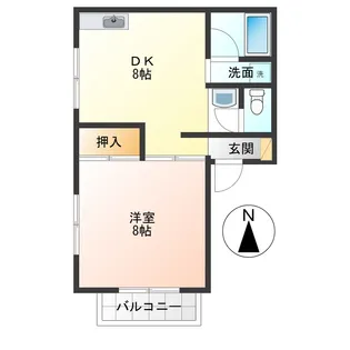 サニーハイツ【2階】の間取り