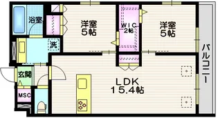 LAY HALELEA【3階】の間取り