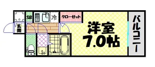 S-RESIDENCE難波Briller【4階】の間取り