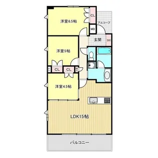 レ・ジェイド名古屋【3階】の間取り