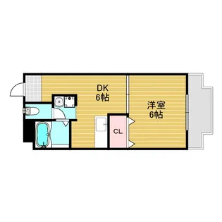 クレール上新庄【3階】の間取り