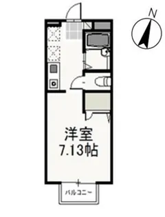 カーサ・アネーロA【2階】の間取り