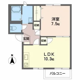 ベル藤和ハイツ A【2階】の間取り