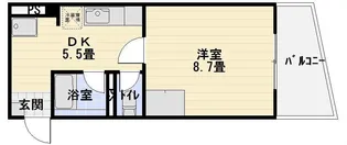 稲川うおとう【3階】の間取り