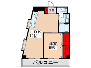 エステ-ト梅島2【5階】の間取り