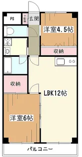 グランドハイツ野口【6階】の間取り