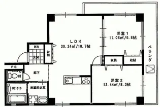 サザンリーフ【2階】の間取り