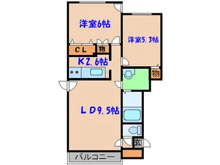 COSMIC八軒【2階】の間取り