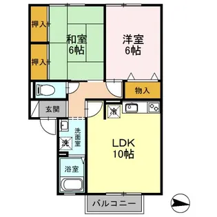 ドリームタウン開成【2階】の間取り