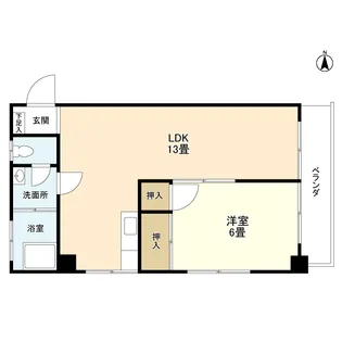 鶯谷マンション【6階】の間取り