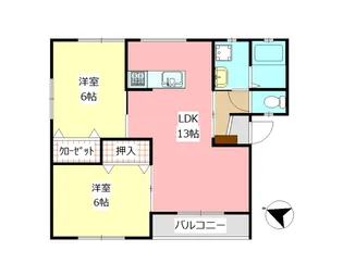 コーポ・アンビション【2階】の間取り