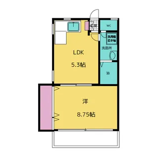 大野ハイツ【1階】の間取り