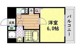 MESSAGE九条GATE【6階】の間取り