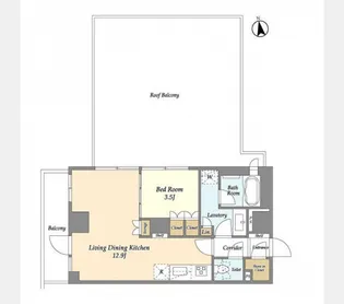 シーズンフラッツ高田馬場リバーサイドサウス【6階】の間取り