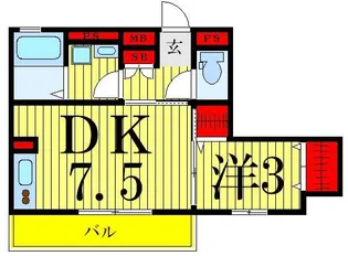 コンフォールセンジュ【3階】の間取り