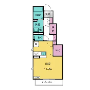 ポーラサカエ【1階】の間取り
