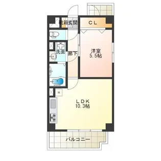 ウルバーノイリス【10階】の間取り