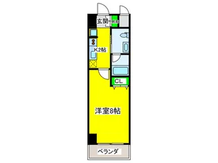 グルーヴ日本橋【6階】の間取り