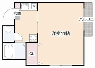 ローズスクエア春日【1階】の間取り