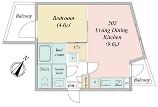 GRANDE IOGI【5階】の間取り