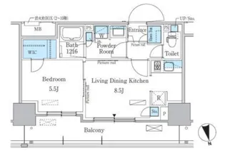 パークアクシス東陽町・親水公園【10階】の間取り