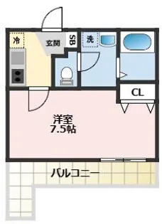 リアル北久里浜パークテラスI【2階】の間取り