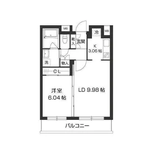 ガーデン荻窪【2階】の間取り