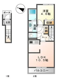 グリーンハイツ【2階】の間取り