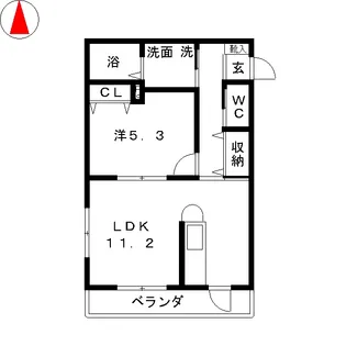 グランドール パレス【1階】の間取り