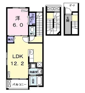 WEST COURT 20【3階】の間取り