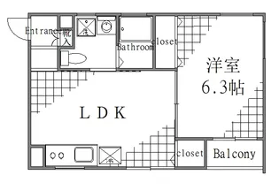 メゾン・ド・アジュール【2階】の間取り