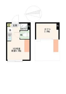 ヴィラ エスポワール祖師ヶ谷大蔵【1階】の間取り