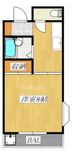 コーポパレス【2階】の間取り