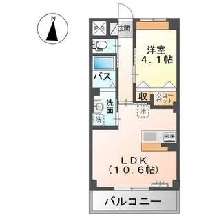 ゼルコバ【2階】の間取り