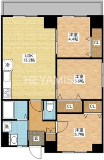 Future川口町【8階】の間取り