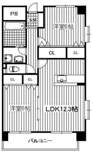 ルーベンス博多南【8階】の間取り